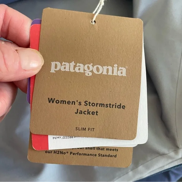 Patagonia Current Blue Strormstride Jacket Coat Women Medium NWT - Picture 11 of 16